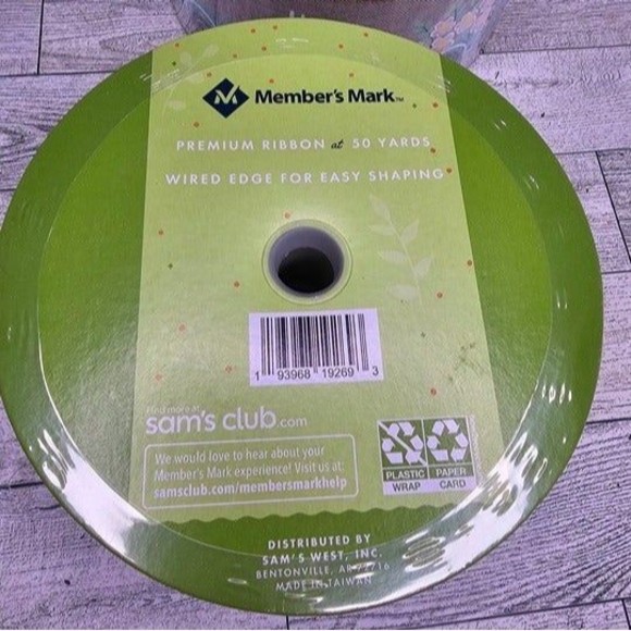 Member's Mark "Hello Spring" 2 1/2" x 50 YDS *BRAND NEW* Lot of 2 Rolls - Picture 3 of 4